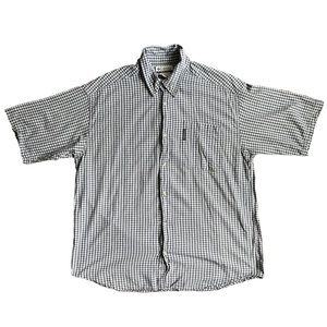 Vintage Columbia Mens Plaid Blue Shirt